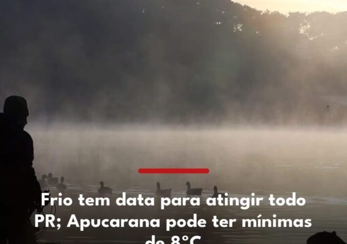 O Paraná deve enfrentar uma nova queda acentuada nas temperaturas na segunda semana de maio